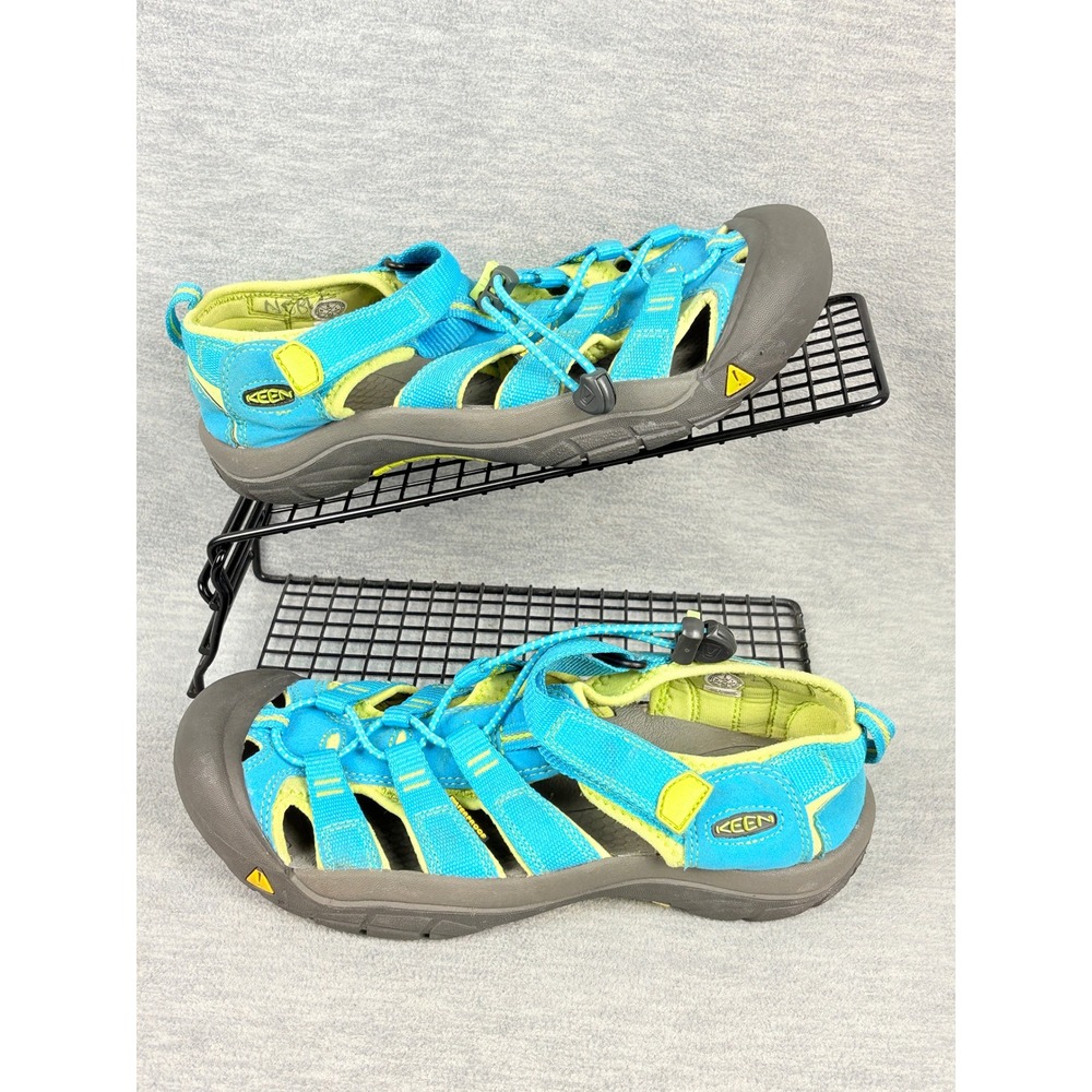 Keen Newport H2 Water Sandals Kids 6 Blue Lime Green Waterproof Hiking GorpCore